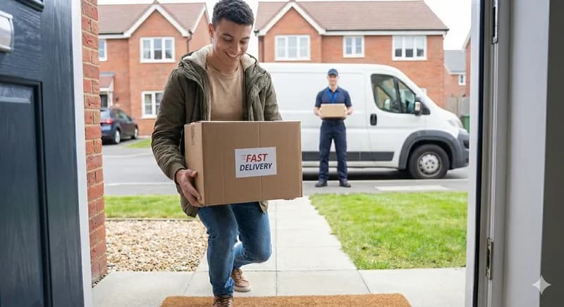 Medication package delivered at door